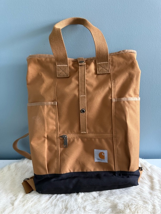 Carhartt Handbags - Carhartt Women's Hybrid Duck Brown Convertible Backpack